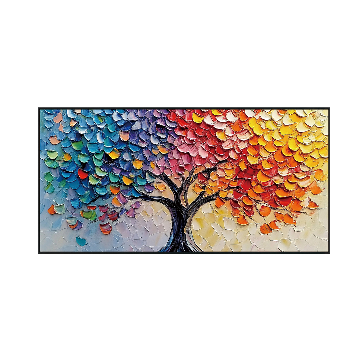 Spectrum Harmony Abstract Tree Painting #REX2 (484)