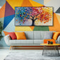 Spectrum Harmony Abstract Tree Painting #REX2 (484)