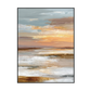 Golden Horizon Abstract Sunset Landscape Painting #RFX4