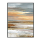 Amber Skies Abstract Landscape Horizon Painting #RFX4(78)