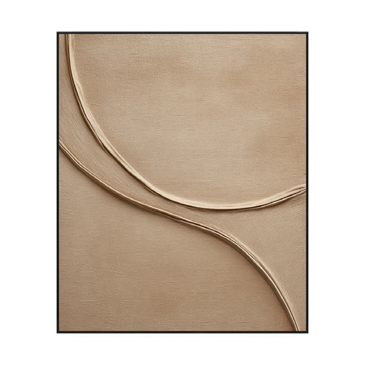 Golden Calm Minimal Textured Painting #RGH1