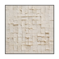 Whisper Grid White Textured Abstract Painting RGH-5