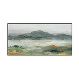 Whispered Peaks Textured Landscape Painting #RHK7