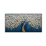 Golden Serenity Tree Textured Painting #RIK1 (123)