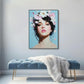 Blossom Muse Textured Feminine Portrait Painting #RIK1