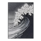 Frozen Wave  Black and White Textured Abstract Painting #RIS2