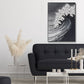 Frozen Wave  Black and White Textured Abstract Painting #RIS2