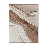 Sienna Flow Textured Abstract Painting #RIS2(158)