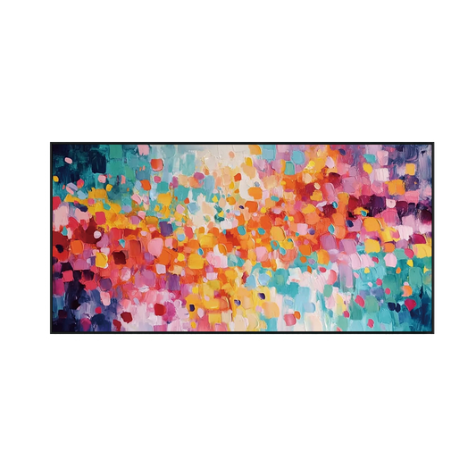 Vibrant Bloom Abstract Color Painting #RIS2 (357)