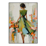 Garden Breeze Figurative Oil Painting #RIX1 (291)