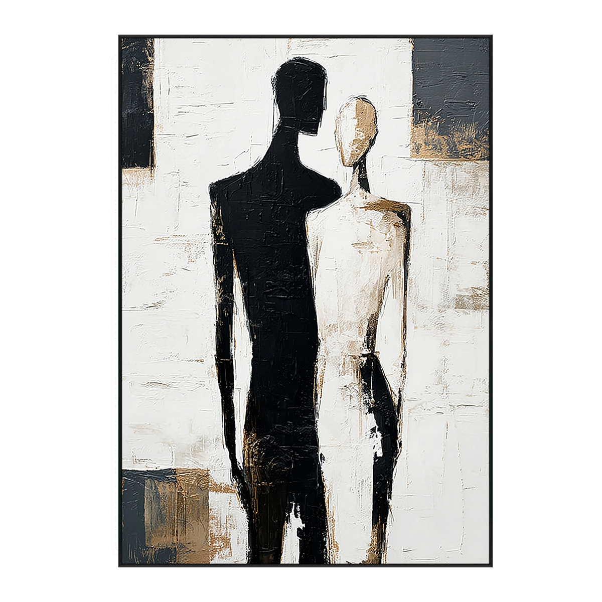 Dual Essence Abstract Couple Painting #RIX1 (309)