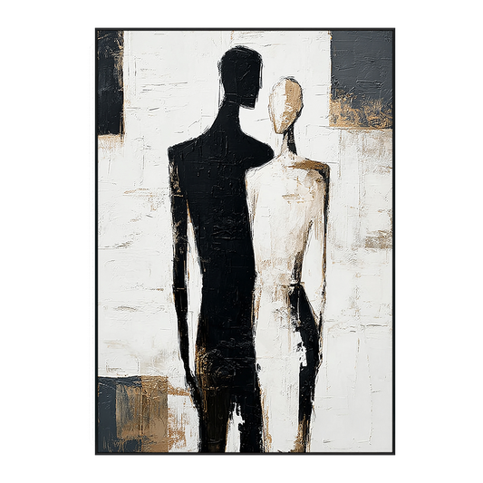 Dual Essence Abstract Couple Painting #RIX1 (309)
