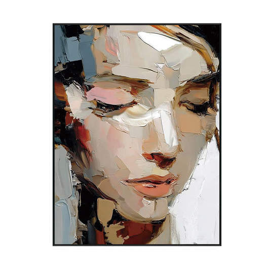 Silent Muse Abstract Portrait Painting #RIX1 (323)