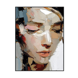Silent Muse Abstract Portrait Painting #RIX1 (323)