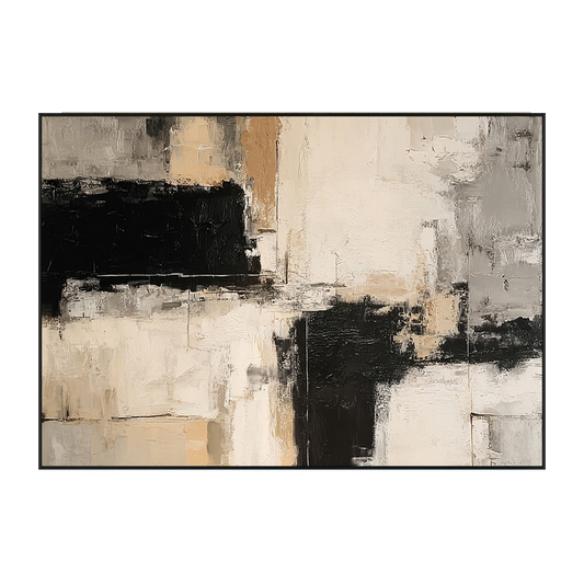 Monochrome Balance Abstract Painting #RIX1 (373)