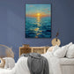 Golden Horizon Seascape Oil Painting #RIX1 (454)