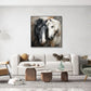 Eternal Bond Black and White Horse Painting #RIX-1