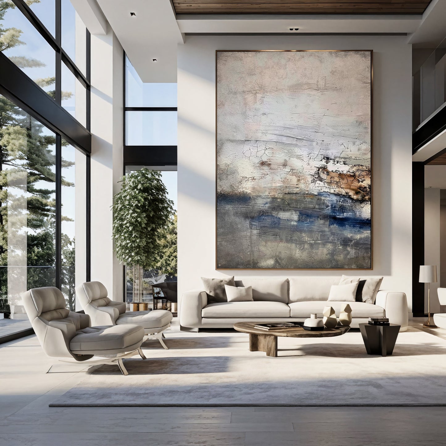 Soft Landscape – Textured Abstract Painting