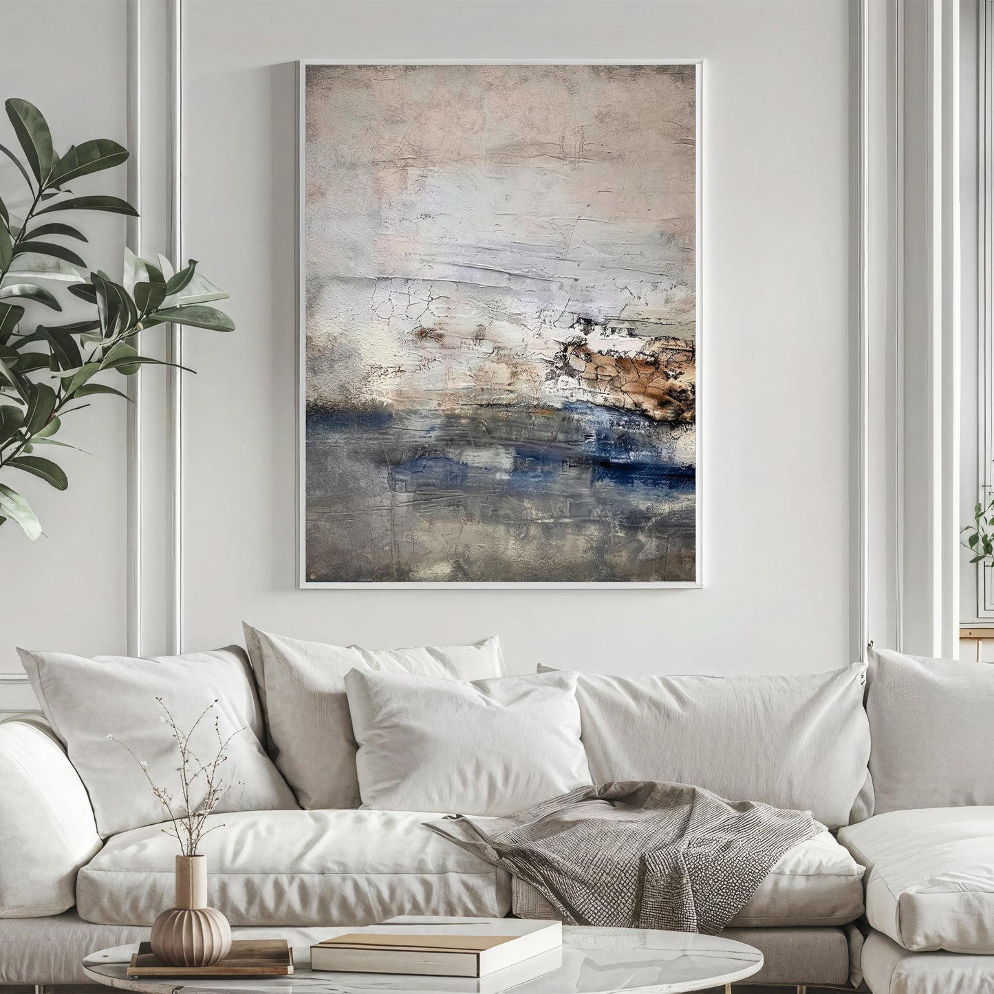 Soft Landscape – Textured Abstract Painting