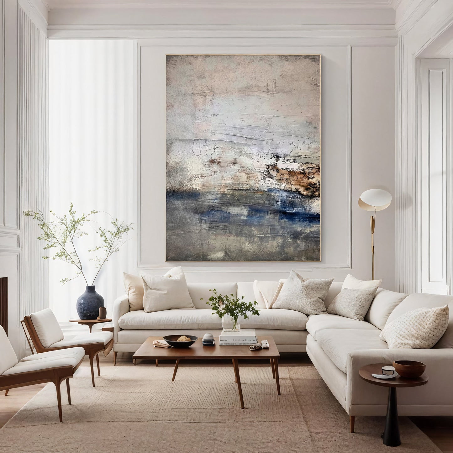 Soft Landscape – Textured Abstract Painting