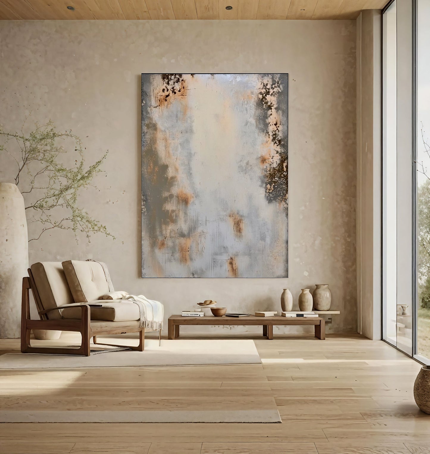 Weathered Rust – Industrial Abstract Texture Painting