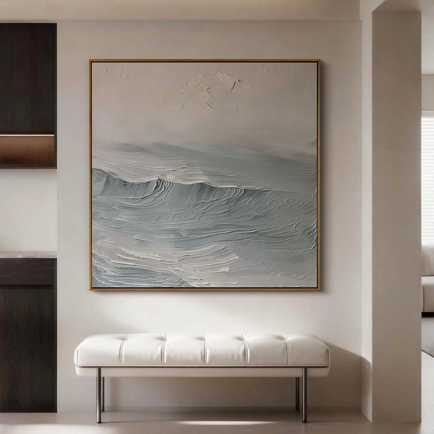 Calm Surf Impasto Painting