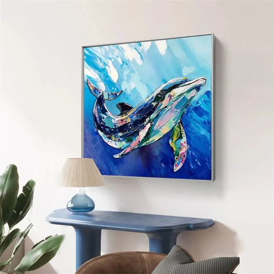 Ocean Dawn Whale Painting