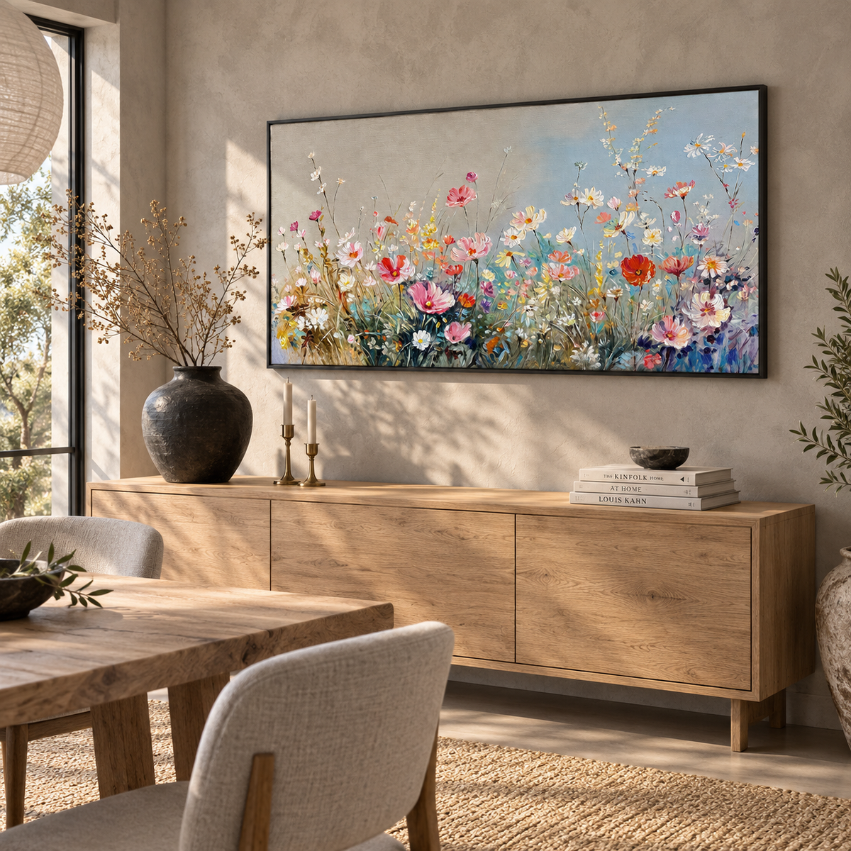 Wildflower Textured Painting