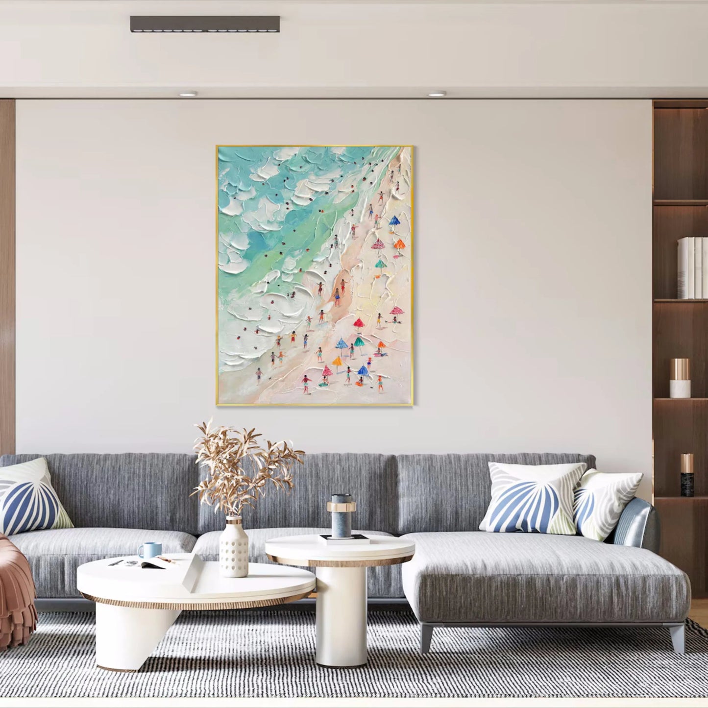 Azure Breeze-Beach Landscape Painting