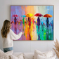 Colorful Umbrella Abstract Painting