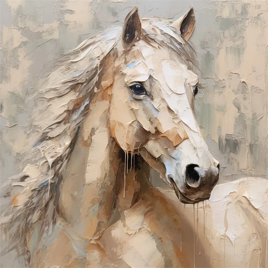 Majestic Spirit Horse Textured Painting