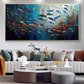Colorful Fish Abstract Painting