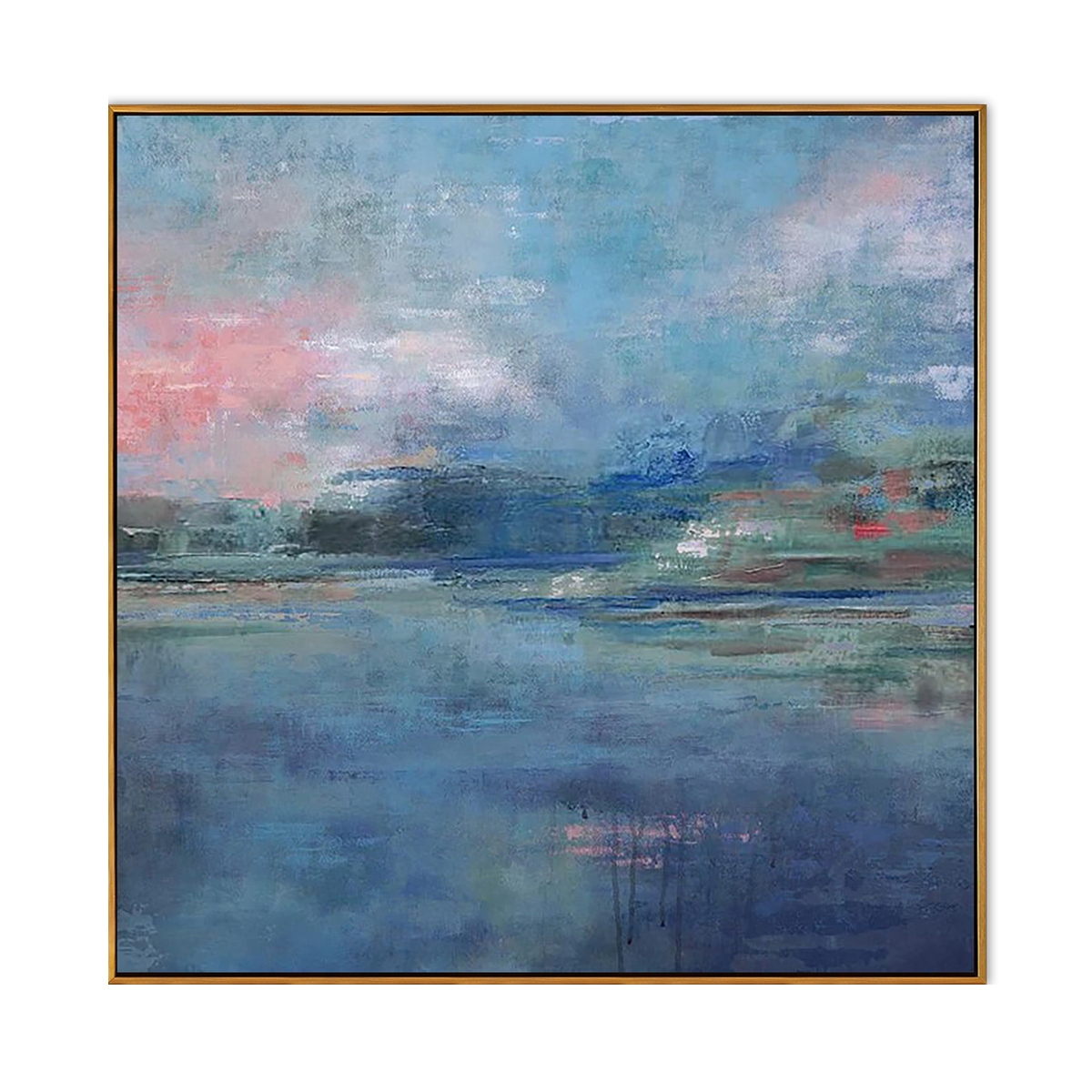 Roseate Mist Abstract Waterscape