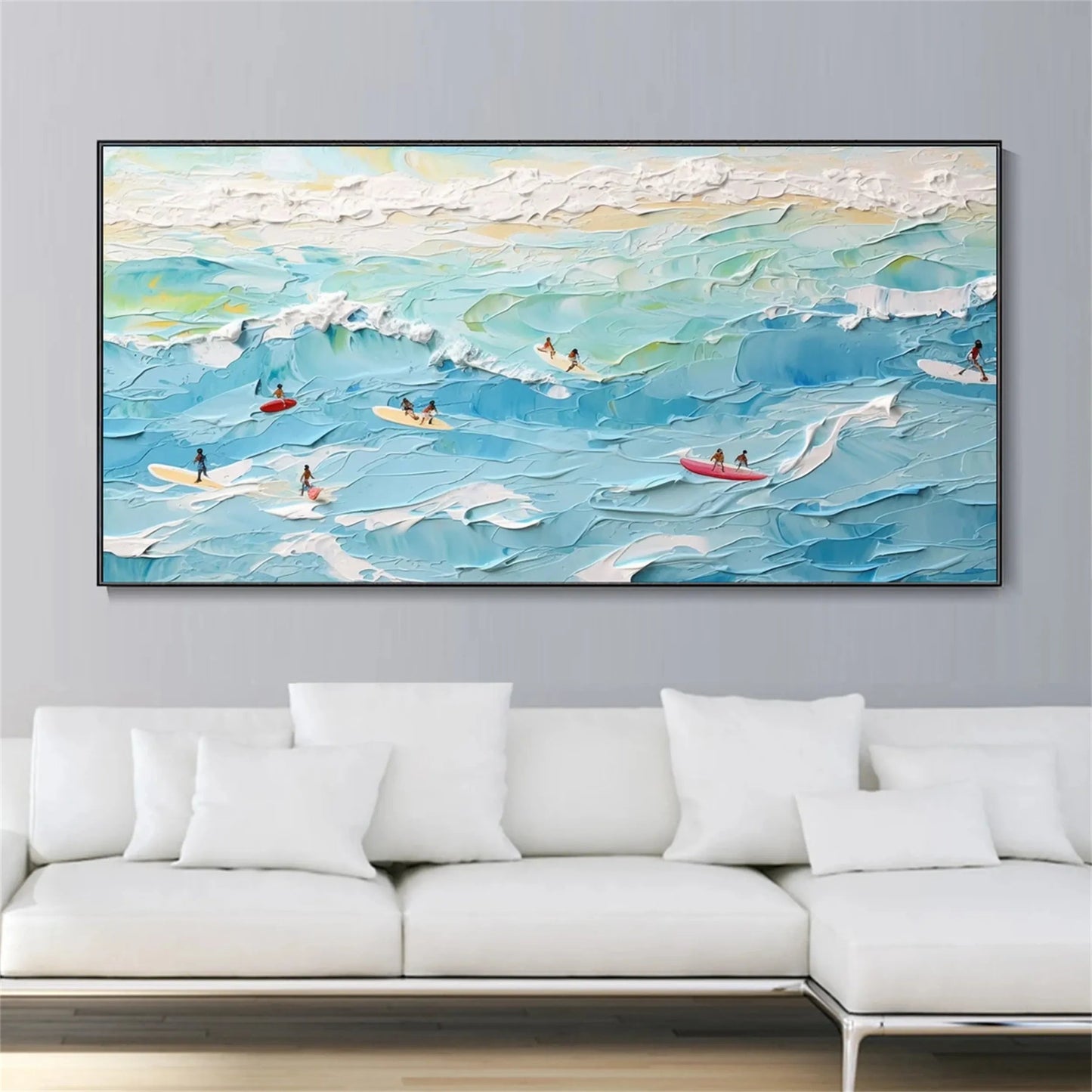 Azure Surf-Beach Oil Painting