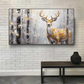 Golden Forest Stag Oil Painting
