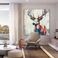 Vivid Spectrum Deer Painting