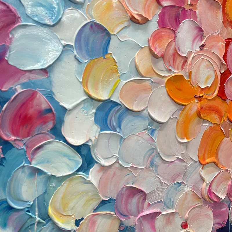 Sunlit Petals Abstract Painting