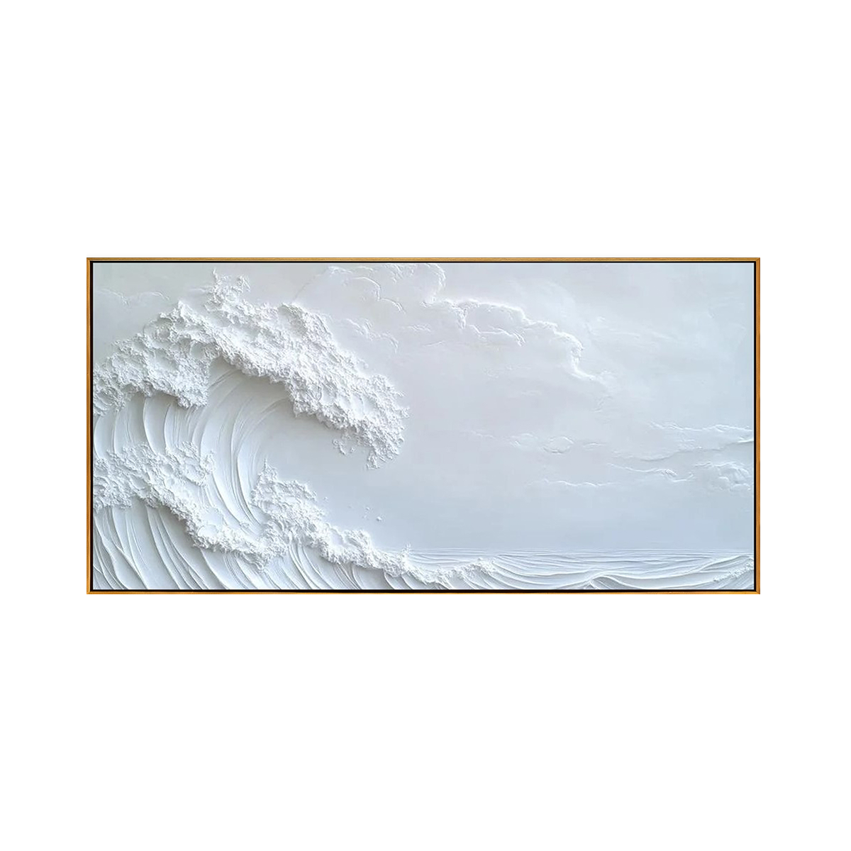 Serene Wave 3D Textured Canvas Art