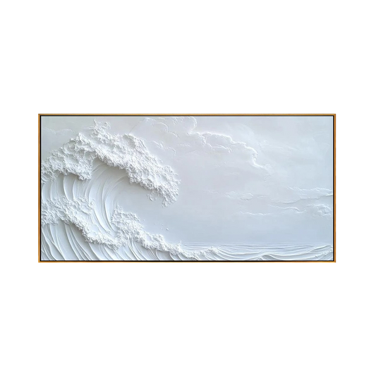 Serene Wave 3D Textured Canvas Art