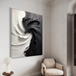 Monochrome Whirl Abstract Painting