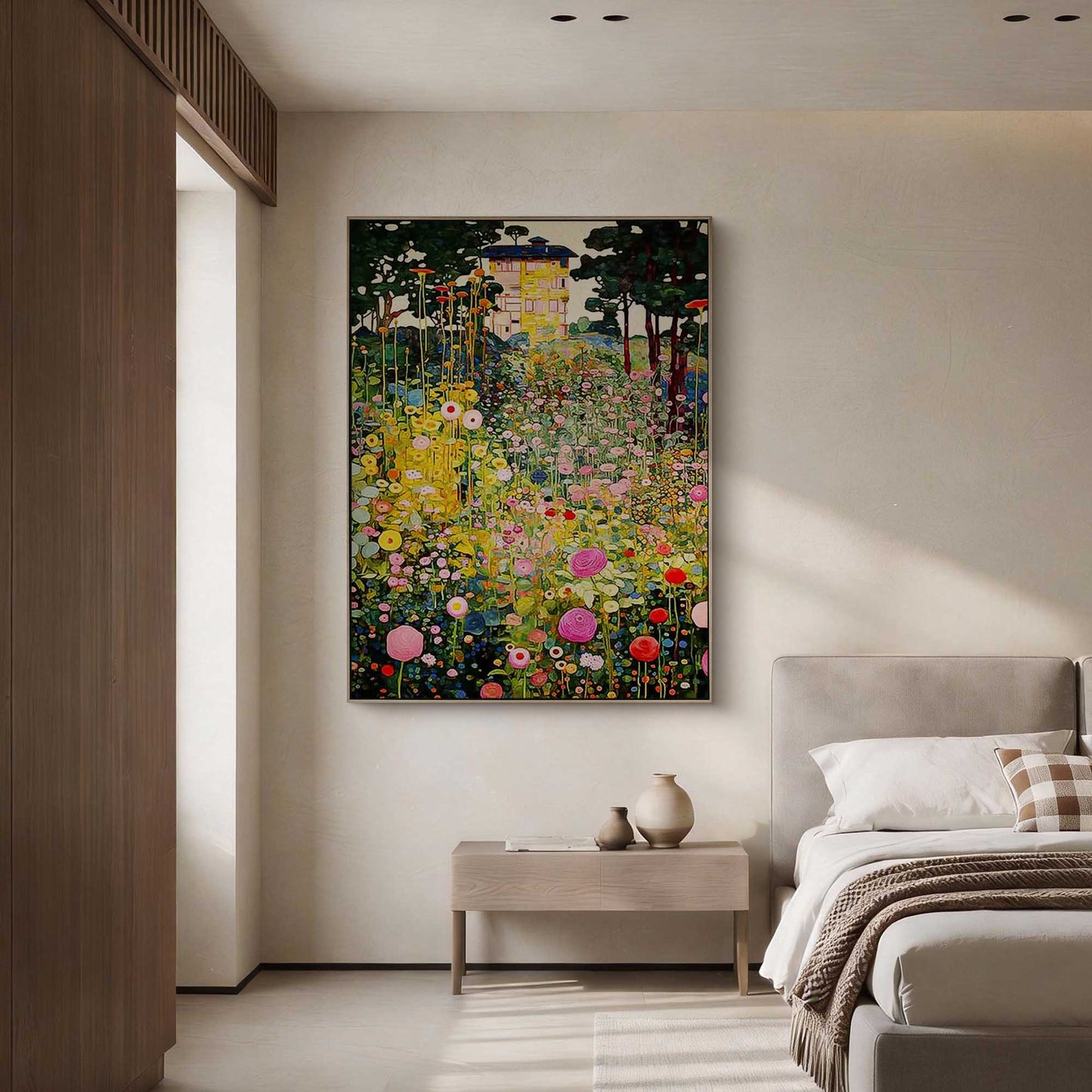 Enchanted Garden Klimt-Inspired Canvas Art