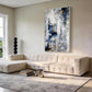 Blue Gold Glimpse Abstract Canvas Art