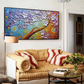 Colorful Floral Textured Painting