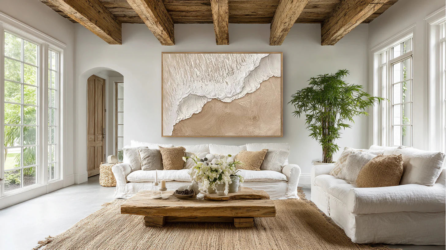 Arteleer| Striped Geometry Black White Gold Abstract | Modern