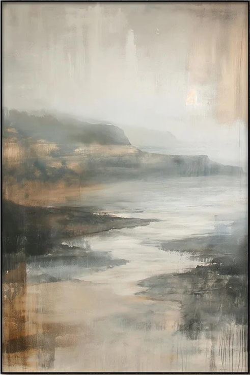 Whispers of the Bay Mist Landscape Painting
