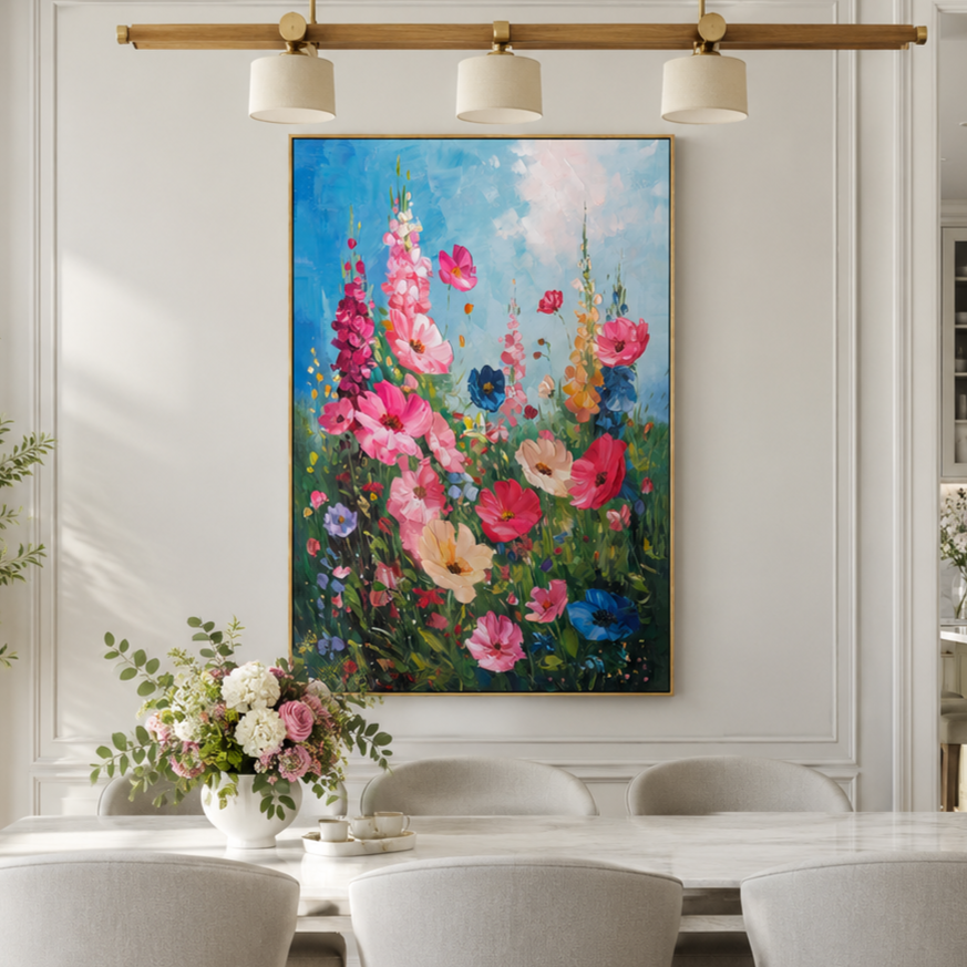 Bloom Symphony Floral Oil Painting #AR040-2