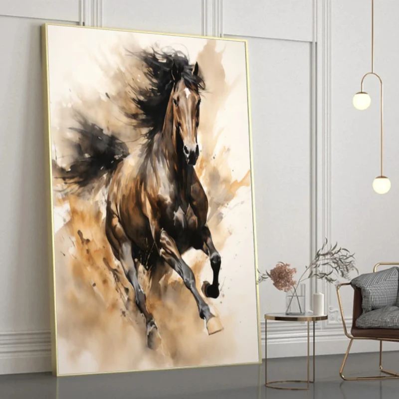 Wild Ember Stallion Painting