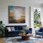 Pastel Horizon Abstract Seascape Painting