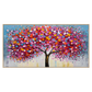 Colorful Tree Textured Painting
