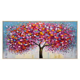 Colorful Tree Textured Painting